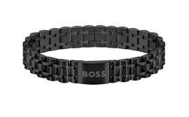 Hugo Boss Elegantný čierny náramok pre mužov Owan 1580646.