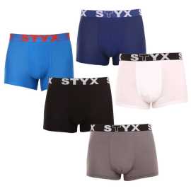 5PACK pánske boxerky Styx športová guma viacfarebné (5G0908137) M, trenky.
Boxerky Styx sú skvelou voľbou, ak máte radi pohodlné a kvalitné pánske spodné prádlo.
Boxerky Styx s prívlastkom 