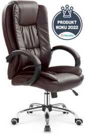 HALMAR Kancelárske kreslo RELAX tmavo hnedé.