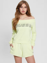 Guess skylar off shoulder sweatshirt m.