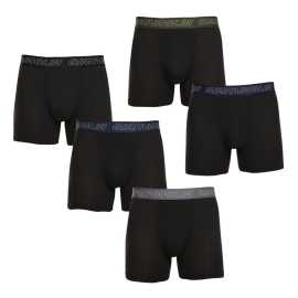 5PACK pánske boxerky Gianvaglia čierne (GVG-5014) L, trenky.
Vyskúšaj komfort, ktorý si zamiluješ na prvý pohľad a dotyk.
Príjemný materiál, ktorý sa ti prispôsobí
Boxerky Gianvaglia sú vyrobené z bavlny s prímesou polyamidu a elastanu.
Moderný dizajn pre mužov, ktorí vedia, čo chcú
Jednoduchý minimalistický dizajn je doplnený vytkávanou gumou s výrazným logom, ktoré dodáva boxerkám súčasný vzhľad.
Prečo by si mal boxerky Gianvaglia vyskúšať

Pohodlný strih pre každý deň: Dlhšie nohavičky a elastická guma poskytujú podporu a pohodlie, vďaka čomu sú boxerky vhodné na bežné nosenie, šport i voľnočasové aktivity.


Kombinácia štýlu a funkčnosti: Moderné detaily dodávajú boxerkám osobitý štýl, ktorý oživí každý šatník.


Kvalitná zmes materiálov: Vďaka pridanému elastanu a polyamidu sa boxerky ľahko prispôsobia postave a zostávajú pohodlné po celý deň.

Spodná bielizeň Gianvaglia dodá tvojmu šatníku módny švih
Talianska značka spodnej bielizne Gianvaglia v sebe nezaprie južanskú divokosť.
Ako sa starať o boxerky Gianvaglia
Aby ti boxerky dlho vydržali a zostali v perfektnom stave, odporúčame nasledujúcu starostlivosť:

Pranie: Per boxerky na 30 ° C, čo je ideálna teplota pre zachovanie pružnosti a tvaru materiálu.


Sušenie: Neodporúčame sušiť v sušičke, aby nedošlo k poškodeniu pružnosti gumy a materiálu.


Žehlenie: Pokiaľ je potrebné, žehliť je možné na nízku teplotu vhodnú pre bavlnu.

Tip: Staň sa odborníkom na údržbu spodnej bielizne vďaka radám v našom článku a dopraj svojim obľúbeným kúskom starostlivosť, ktorú si zaslúži.