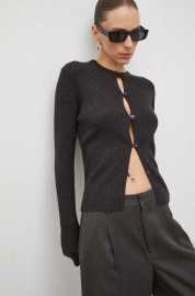 Vlnený kardigán Lovechild šedá farba,tenký,8764157.