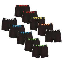 10PACK Boxers homme Styx sport élastique noir (10G9601) XXL.
Les caleçons Styx ont le style parfait
Les boxers pour hommes Styx misent sur une qualité maximale à un prix avantageux.
Les sous-vêtements Styx sont l'un des plus populaires.
La marque de lingerie tchèque Styx fait partie de notre marque de distributeur et nous en sommes fiers.