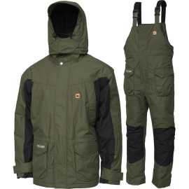 Prologic oblek highgrade thermo suit-veľkosť xxl.
 
 Klimatická membrána s vodovzdornosťou 8000 mm vodného stĺpca, lepené švy
 
 Príjemná, pohodlná a teplá vnútorná podšívka z mikrovlákna a 100% polyester Taffeta
 
 Vysoko účinná vata so 100 g polymérom
 
 Odnímateľná, izolovaná kapucňa s nastaviteľným a ohybným šiltom
 
 Robustný dvojcestný hlavný zips s dvojitým popruhom v bunde
 
 Fleece vrecká pre príjemné zahriatie rúk
 
 Vrecká, náprsné vrecko a vnútorné vrecko na zips
 
 Obojsmerné uzavretie zipsu
 
 Elastické vysoké nohavice
 
 Spevnené kolená
 
 Zipsové nohavice so zipsom a suchým zipsom