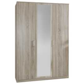 MID.YOU SKRIŇA S OTOČNÝMI DVERAMI, farba duba, 135/199/58 cm.