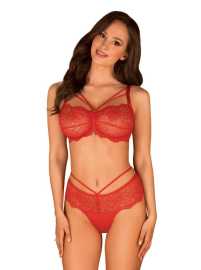 Dámsky set Obsessive červený (Loventy set) S.
Sety Obsessive sú veľmi originálne v sexi vyhotovení.
Balenie neobsahuje pančušky.