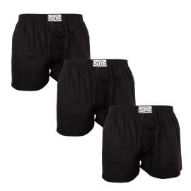 3PACK pánske trenky Styx klasická guma čierné (3A0960) S, trenírky.
Pánske šortky Styx sú dôkazom toho, že v jednoduchosti je krása.
Prirodzené pohodlie z kvalitnej bavlny
Šortky Styx sú vyrobené zo 100 % bavlny, materiálu, ktorý je známy svojou jemnosťou a priedušnosťou.
Premyslený strih a funkčné detaily
Šortky Styx si zamiluje každý, kto kladie dôraz na maximálne pohodlie.
Prečo si vybrať šortky Styx

100 % bavlna: Mäkký a priedušný materiál, ktorý poskytuje pohodlie počas celého dňa.
Česká výroba: Kvalita a precízne spracovanie tradičnej značky Styx.
Univerzálny dizajn: Nadčasová farba a pohodlný strih vhodný na každú príležitosť.

Spodná bielizeň Styx je jednou z najobľúbenejších
Česká značka Styx je medzi zákazníkmi známa najmä vďaka spodnej bielizni s neotrelými vzormi vo výrazných farbách.
Ako sa mám starať o svoje šortky Styx?
Aby vaše nové obľúbené šortky vydržali dlho v perfektnom stave, odporúčame dodržiavať tieto pokyny.

Pranie: Perte pri teplote 30 °C s jemným pracím prostriedkom, aby bavlna zostala mäkká a príjemná.
Sušenie: Neodporúčame používať sušičku, sušenie na vzduchu predĺži ich životnosť.
Žehlenie: V prípade potreby ich môžete žehliť na nízkej teplote, aby zostali dokonale hladké.

Tip: Staňte sa expertom na údržbu spodnej bielizne vďaka radám v našom článku a doprajte svojim obľúbeným kúskom starostlivosť, ktorú si zaslúžia.