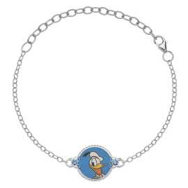 Disney Strieborný náramok Donald Duck BS00022SRJL-5.CS.