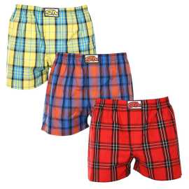 3PACK moške široke boksarice Styx klasična guma večbarvne (3A10236) M.
Privoščite si slog in udobje z moškimi kratkimi hlačami Styx v živahnih barvah in izvirnih vzorcih.
Mehak material za celodnevno udobje
Kratke hlače Styx so izdelane iz 100-odstotnega bombaža, ki zagotavlja mehkobo in zračnost tudi med celodnevnim nošenjem.
Izvirna zasnova in udobno prileganje
Kratke hlače Styx bodo zaradi drznih barv in izvirnih potiskov v vašo garderobo vnesle igrivost in edinstven slog.
Zakaj kupiti kratke hlače Styx?

Izdelano na Češkem s poudarkom na kakovosti in natančnosti.


100-odstotni bombažni material za mehkobo in udobje.


Izvirni in zabavni modeli, ki vas bodo razlikovali od drugih.

Kakovost iz Češke, to je spodnje perilo Styx
Spodnje perilo Styx je v celoti izdelano na Češkem.
Kako skrbeti za kratke hlače Styx
Da bi ohranili kakovost in udobje svojih kratkih hlač, upoštevajte naslednje smernice:

Pralnica: Perite pri najvišji temperaturi 30 °C, da barve ostanejo intenzivne, bombaž pa mehak.


Sušenje: Ne priporočamo, da jih sušite v sušilnem stroju, temveč jih pustite, da se prosto sušijo na zraku.


Likanje: Za gladek videz lahko hlače zlikate na nizki temperaturi.

Nasvet: Z nasveti v našem članku postanite strokovnjak za vzdrževanje spodnjega perila in svojim najljubšim kosom zagotovite nego, ki si jo zaslužijo.