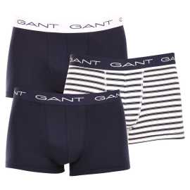 3PACK Herren Klassische Boxershorts Gant mehrfarbig (902323013-433) XL.
Setzen Sie auf Komfort und einen zeitlosen Look mit den Herren-Boxershorts von GANT in einer zeitlosen Farbkombination.
Hochwertiges Material für täglichen Komfort
Die Boxershorts sind aus einer hochwertigen Baumwoll-Elastan-Mischung gefertigt.
Modernes Design für die Arbeit und das Date am Abend
Das schlichte Design wird durch einen Bund mit dem GANT-Logo ergänzt, der weich ist und nicht drückt.
Warum Sie unbedingt GANT Boxershorts ausprobieren sollten

Hochwertiges Material und bequeme Passform: Weiche Baumwolle mit Elastan sorgt für Komfort und eine gute Passform.
Elegantes, minimalistisches Design: Das klassische Farbschema und der Logogummi wirken elegant und modern.
Vielseitig einsetzbar: Ideal für Alltag, Arbeit, Sport und Freizeit.

GANT Unterwäsche für stilvolle Männer
Seit 1949 ist die Marke GANT ein Synonym für präzise Verarbeitung und hochwertige Materialien.
Pflegehinweise für GANT Herren-Boxershorts
Damit Ihre Wäsche lange in gutem Zustand bleibt, empfehlen wir die folgenden Tipps.

Waschen: Der Stift hat eine Höchsttemperatur von 40 °C.
Trocknen: Sie können Ihre Boxershorts im Wäschetrockner trocknen - wir empfehlen, das Schonprogramm auf eine niedrigere Temperatur einzustellen.
Bügeln: Falls erforderlich, können Sie sie bei niedriger Temperatur bügeln, am besten von innen nach außen.

Tip: Es kann schwierig sein, die richtige Unterwäsche zu finden, die perfekt sitzt.