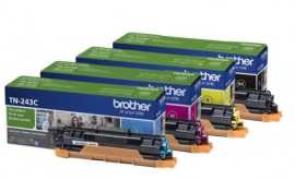 Brother TN-243 CMYK multipack originálny toner.
Originálny toner = záruka priamo od výrobcu tlačiarne
100 % použitie v tlačiarni - bezproblémové fungovanie s vašou tlačiarňou
Použitím originálnej náplne predlžujete životnosť tlačiarne
Overená špičková kvalita - vysoko kvalitná a spoľahlivá tlač originálnou tlačovou kazetou od prvej do poslednej stránky
Trvalé a profesionálne výsledky tlače - dlhodobá udržateľnosť tlače
Kratšia prodleva pri tlači stránok
Garancia Vašej spokojnosti s použitím našej originálnej náplne
Zabezpečujeme bezplatnú recykláciu originálnych náplní
Zlyhanie náplne v menej ako 1% prípadov
Jednoduchá a rýchla výmena náplne

Kód výrobcu: TN243CMYK