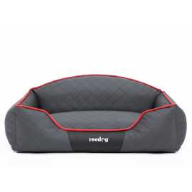 Pelech pre psa Reedog Grey Sofa - XXL.
Vrchná časť - EKO koža, matrac - polypropylen. tkanina, výplň - molitanová drvina 
Pelechy REEDOG Sofa sú pre tých najnáročnejších psíkov a páničkov. 

Vyberte si správnu veľkosť pomocou následujúcej tabuľky.