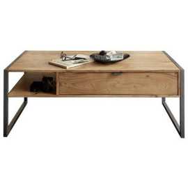 Livetastic KONFERENČNÝ STOLÍK, antracitová, farba akácie, drevo, kov, 120/60/45 cm.