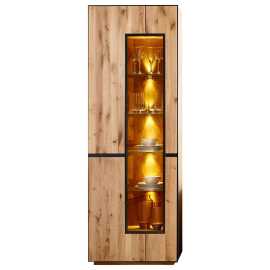 Linea Natura VITRÍNA, divoký dub, 72/203/38 cm.