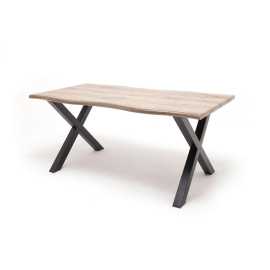 Ti'me JEDÁLENSKÝ STÔL, čierna, farba duba, 200/77/100 cm.