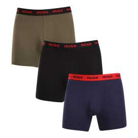 3PACK Boxers pour hommes HUGO multicolore (50517886 966) L.
Misez sur l'élégance intemporelle et le confort supérieur avec le boxer HUGO pour homme.
Un matériau qui s'adapte parfaitement à vous
La combinaison de coton de haute qualité avec une touche d'élasthanne assure une combinaison optimale de confort et de flexibilité.
Un style qui parle de lui-même
La sobriété des couleurs convient à tous les hommes qui n'aiment pas les excentricités.
Pourquoi vous aimerez les caleçons HUGO

Matière de première qualité en combinaison de coton et d'élasthanne.
Un design élégant dans des couleurs classiques.
Jambes plus longues pour un plus grand confort.

Sous-vêtements Hugo pour les amateurs de confort et de luxe
La marque de sous-vêtements Hugo appartient à la famille de vêtements Hugo Boss et se distingue par la qualité de ses matériaux et la précision de son travail.
Comment entretenir les caleçons HUGO
Pour que votre boxer préféré dure longtemps, nous vous recommandons de suivre les conseils suivants.

Blanchisserie : Le stylo est à une température de 40 °C.
Séchage : Vous pouvez sécher vos boxers au sèche-linge en utilisant le programme doux.
Repassage : Si nécessaire, repassez-les à l'envers à une température plus basse.

Conseil : Devenez un expert de l'entretien de la lingerie les conseils de notre article et donnez à vos pièces préférées le soin qu'elles méritent.