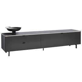 Dieter Knoll NÍZKA KOMODA, antracitová, 216,8/50,1/46 cm.