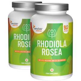 Essentials Rhodiola Rosea - Alto dosaggio - Vegano, 180 capsule.