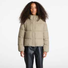 Bunda Calvin Klein Jeans Logo Short Hooded Puffer Jacket Gray M.