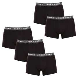 5PACK pánske boxerky Jack and Jones čierne (12142342) XL.