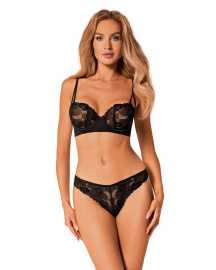 Γυναικείο σετ Obsessive μαύρο (Serena Love set) XL/XXL.
Obsessive είναι πολύ  σε σέξι σχεδιασμό.
Το πακέτο δεν περιλαμβάνει κάλτσες.