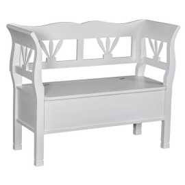 Drevená lavica s úložným priestorom honey - farba - p025.