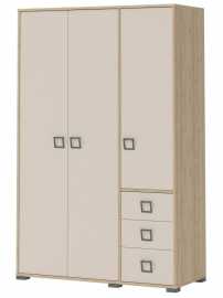 Trojdverová kombinovaná šatníková skriňa ii sloane - buk/béžová.

 

Vysoká trojdverová šatníková skriňa perfektne padne do detských, ale aj študentských izieb.

 

Rozmery trojdverovej kombinovanej šatníkovej skrine II Sloane sú 126x198x56cm (š, v, h).

 

Všetky produkty z kolekcie Sloane nájdete nižšie v súvisiacich produktoch.