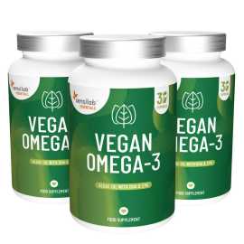 Essentials Vegánske Omega-3 vysoká dávka – Vegan, 90 kapsúl.