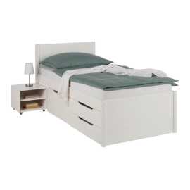 Zandiara POSTEĽ S ÚLOŽNÝM PRIESTOROM, 90/200 cm biela.