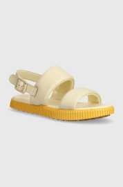 Kožené sandále Sorel ONA STREETWORKS GO-TO FL dámske, béžová farba, 2070231292.
