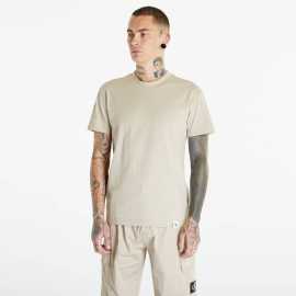 Tričko Calvin Klein Jeans Woven Tab Short Sleeve Tee Plaza Taupe S.