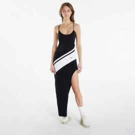 Šaty Nike Sportswear Women's Asymmetrical Knit Dress Black/ White/ Black/ Black XL.