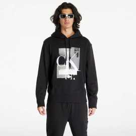 Mikina Calvin Klein Jeans Connected Layer Land Hoodie Black S.