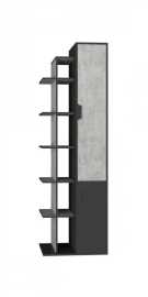 Detský regál 2d nina - grafit/enigma.

 

Regál Nina patrí do rovnomennej kolekcie nábytku, môžete tak v rovnakom dizajne vybaviť celú detskú či študentskú izbu.

 

Rozmery detského regálu 2D Nina sú 60x195x40cm (š, v, h).

 

Všetok nábytok z tejto kolekcie, nájdete nižšie v súvisiacom tovaru.