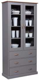 Vysoká vitrína z masívu weston - šedá/hnedá.

 

Vysoká vitrína je štýlovým kúskom, ktorý si zamilujete nielen pre jej vzhľad, ale predovšetkým pre praktickosť.

 

Rozmery vysokej vitríny Weston sú 90x190x38cm (š, v, h).

 

Všetky produkty z kolekcie Weston nájdete nižšie v súvisiacich produktoch.