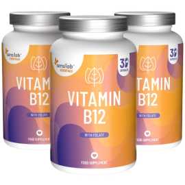 Essentials Vitamina B12 - Alto dosaggio - Vegano, 90 capsule.