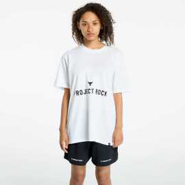 Tričko Under Armour Project Rock Campus Q3 T-Shirt White/ Black L.