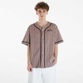 Tričko New Era Pinstripe Jersey Ash Brown/ Black M.