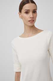 Tričko Lauren Ralph Lauren dámsky, béžová farba,.