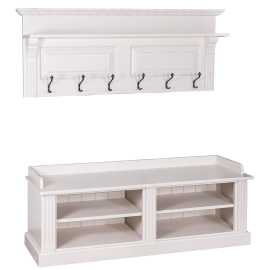 Závesný vešiak s botníkom gaia 04 - farba - p150.