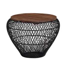 MID.YOU KONFERENČNÝ STOLÍK, čierna, drevo, 60/60/45 cm.