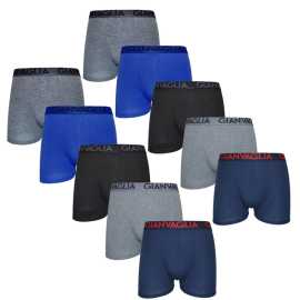 10PACK Herren Klassische Boxershorts Gianvaglia mehrfarbig (023) XXL.
Erleben Sie Komfort, den Sie auf den ersten Blick und bei der ersten Berührung lieben werden.
Bequemes Material, das sich Ihnen anpasst
Die Boxershorts von Gianvaglia sind aus Baumwolle mit einer Mischung aus Polyamid und Elastan.
Modernes Design für Männer, die wissen, was sie wollen
Das schlichte, minimalistische Design wird durch ein gewebtes Gummiband mit einem unverwechselbaren Logo ergänzt, das den Boxershorts einen modernen Look verleiht.
Warum Sie Gianvaglia Boxershorts ausprobieren sollten

Bequemer Schnitt für jeden Tag: Die längeren Beine und der elastische Gummizug sorgen für Halt und Komfort, so dass sich die Boxershorts für Freizeitkleidung, Sport und Freizeitaktivitäten eignen.


Eine Kombination aus Stil und Funktionalität: Moderne Details verleihen den Boxershorts einen unverwechselbaren Stil, der jede Garderobe belebt.


Hochwertige Materialmischung: Dank der Beimischung von Elastan und Polyamid passen sich die Boxershorts leicht dem Körper an und bleiben den ganzen Tag über bequem.

Gianvaglia Unterwäsche bringt modischen Schwung in Ihre Garderobe
Die italienische Wäschemarke Gianvaglia hat eine südliche Wildheit.
Pflege der Gianvaglia Boxershorts
Damit Ihre Boxershorts lange halten und in perfektem Zustand bleiben, empfehlen wir folgende Pflege:

Wäscherei: Pro Boxershorts bei 30°C.


Trocknen: Wir raten vom Trocknen im Wäschetrockner ab, um die Elastizität des Gummis und des Materials nicht zu beschädigen.


Bügeln: Falls erforderlich, bügeln Sie bei einer für Baumwolle geeigneten niedrigen Temperatur.

Tip: Werden Sie mit den Tipps in unserem Artikel zum Experten für die Pflege von Dessous und geben Sie Ihren Lieblingsstücken die Pflege, die sie verdienen.