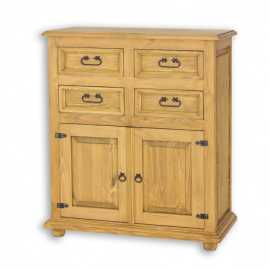 Sedliacka komoda z masívu com 07 - k01 svetlá borovica.

 

Sedliacky nábytok z masívu ponúkame v niekoľkých odtieňoch morenia, od svetlo bielej až po temne čiernu.

 

Aj tento sedliacky nábytok je ručne vyrábaný a pri jeho výrobe je kladený veľký dôraz na detaily spracovania.

 

Z dôvodu výroby sedliackeho nábytku na zákazku, sme nútení požadovať od zákazníka zálohu v minimálnej výške 500 - 1000 Kč podľa hodnoty nábytku.