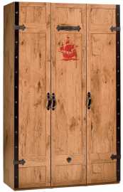 Trojdverová šatníková skriňa jack - dub lancelot.

 

Skriňa je po stránke dizajnovej je starostlivo prepracovaná do najmenších detailov.

 

Šatníková skriňa Jack disponuje skvelým vnútorným usporiadaním.

 

Šatníková skriňa Jack je inšpirovaná pirátskou tematikou, rovnako ako ostatný nábytok z tejto kolekcie.

 

Šatníková skriňa Jack je vyrobená z kvalitného lamina a posilnená MDF.

 

Kolekcia Jack je vyrobená v zaujímavom dubovom dekore lancelot v kombinácii s originálnymi potlačami pirátskej tematiky.

 

Všetok nábytok patriaci do kolekcie Jack nájdete nižšie v súvisiacich produktoch.