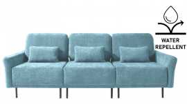 Polohovacia trojmiestna pohovka adapto - výber poťahu - vodeodolné.

 

Kostra pohovky je vyrobená z masívneho dreva a pohodlnosť zaisťuje vysoko kvalitná HR pena.

Výška sedu je 46cm, hĺbka sedu 65-90cm a výška opierky 50-65cm.

Pohovka je umiestnená na kovových nožičkách, takže upratovanie pod ňou rozhodne nie je problém.

Súčasťou pohovky sú aj tri oporné bedrové vankúšiky, plnené silikónovými guličkami.

 

Poťah si môžete vybrať hneď v niekoľkých farebných variantoch.

Sedačka je potiahnutá rovnakou látkou aj zo zadnej strany tak je možné ju bez problémov umiestniť do priestoru.

 

Rozmery polohovacej trojmiestnej pohovky Adapto sú 245x90-100x103-125cm (š, v, h).

 

Pozn.


Z důvodu výroby na zakázku jsme nuceni požadovat od zákazníka zálohu ve výši 10% z konečné ceny výrobku.