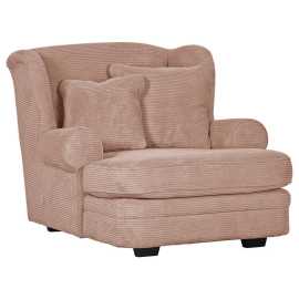 Ambia Home XXL KRESLO, textil, ružová.