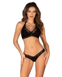 Dámsky set Obsessive čierny (Medilla set) XS/S.
Sety Obsessive sú veľmi originálne v sexi vyhotovení.
Balenie neobsahuje pančušky.