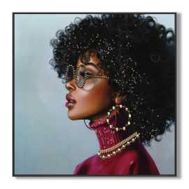 OBRAZ NA PLÁTNE, ľudia, 82/82/4 cm.