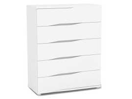 Komoda rea wave 4 zásuvková-biela.