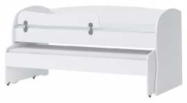 Posteľ 90x200 s výsuvnou prístelkou a zábranou sloane - biela.

 

Posteľ v minimalistickom dizajne sa vďaka svojmu vzhľadu hodí ako pre dve deti, tak študentov či do izby pre hostí.

 

Rozmery postele 90x200 s výsuvnou prístelkou a zábranou Sloane sú 98x102x205cm (š, v, h).

 

Všetky produkty z kolekcie Sloane a vhodné matrace nájdete nižšie v súvisiacich produktoch.
